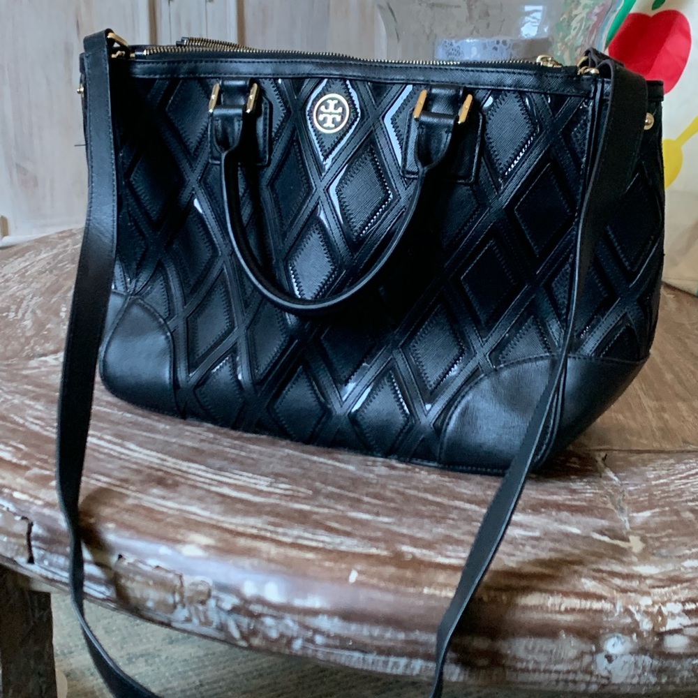 Tory Burch Patchwork Art Deco Large Women’s Purse